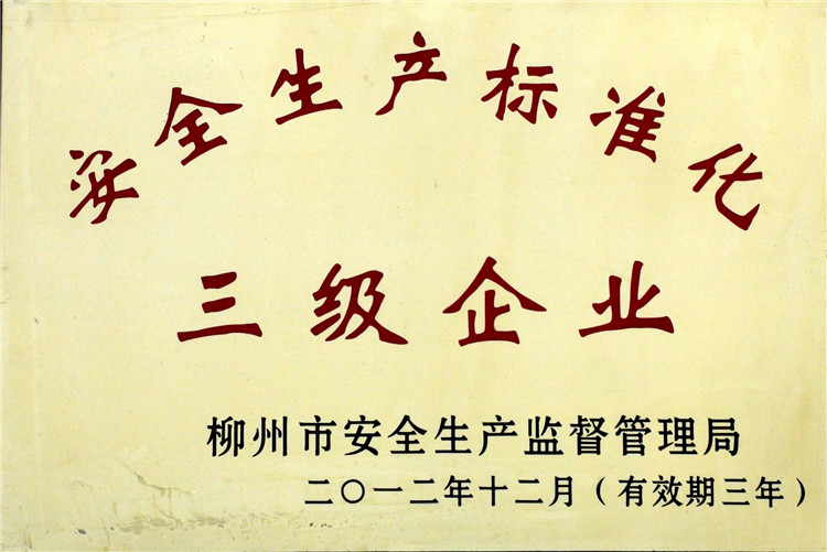 安全生産标準化企業